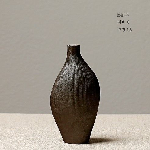 DFMEI 마른꽃꽂이도 아이디어공예품 테이블웨어 도자기 소화기 홈 앤티크 물배꽃병, DFMEI C타입-야흑, {"크기":"하나"}