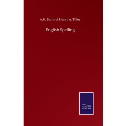 English Spelling Hardcover, Salzwasser-Verlag Gmbh