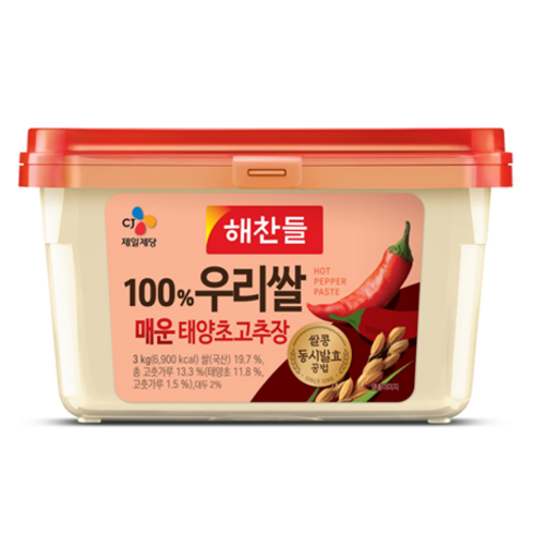 고추장 해찬들 우리쌀로만든 매운 태양초고추장 3kg, 1개
