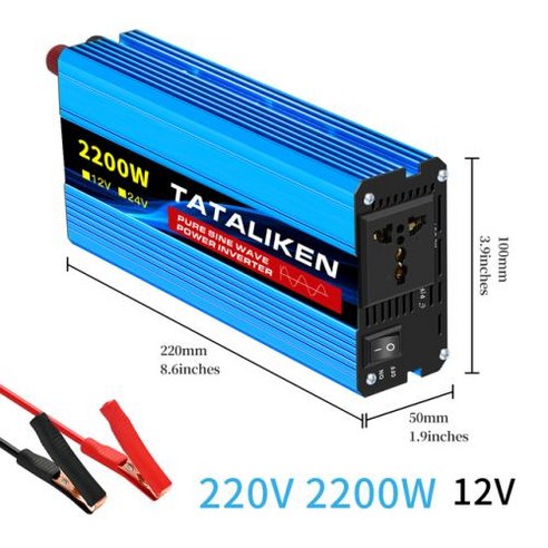 순수 LED 자동차에 적합 전원 정현파 컨버터 태양광 220v 12v 디스플레이는 ac 4500w 인버터 6000w dc 3500w 2500w 5000w, 4) 12V2200W 50hz 에어커튼