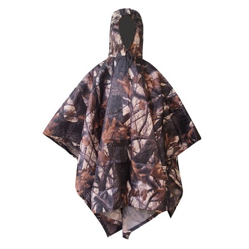 [LF] 휴대용 다목적 3 in 1 비옷 하이킹 레인커버 차양, Camouflage 3