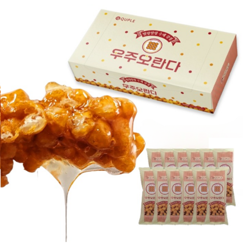 우주오란다 말랑말랑 플레인 강정, 30g, 12개