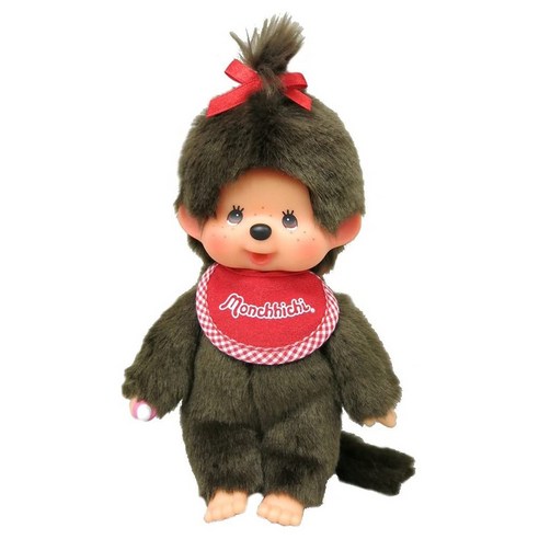 몬치치 프리미엄 스탠다드 봉제인형 S 브라운 소녀 monchhichi