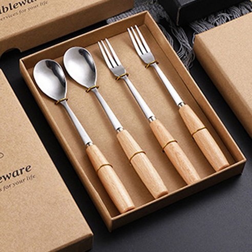 자연을 담은 우드 커트러리로 캠핑 감성을 더하세요