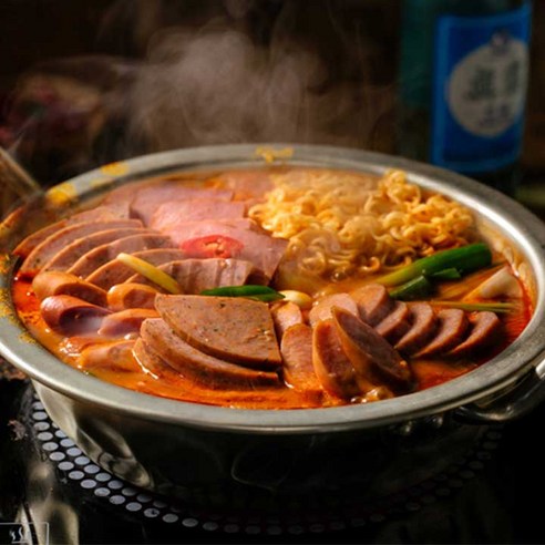 부대찌개 애호가 필수, 아빠식당 리얼 햄 소지지 듬뿍 부대찌개