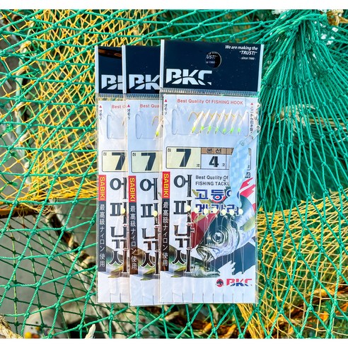 백경조침 7본 어피낚시 BK-346, 1세트