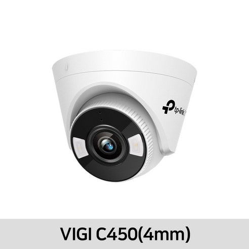 티피링크 VIGI C450 CTV 네트워크 카메라 터렛형 500만화소 PoE지원 카메라 조리개 (2.8mm/4mm), VIGI C450 (4mm), 1개