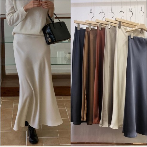 새틴 밴딩스커트: 우아함과 편안함을 모두 갖춘 당신의 스타일 파트너