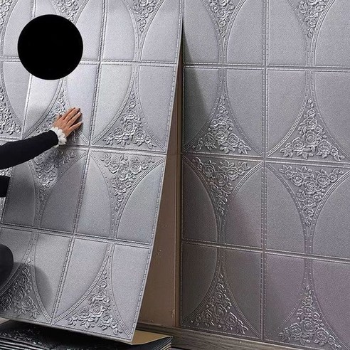 우드 그레인 3D 벽 스티커 셀프 접착 패널 방수 벽지 몰드 방지 폼 시트 장식, 70x300cm, 33