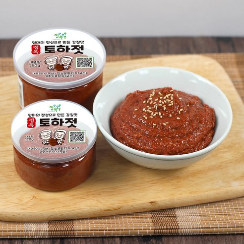 정옥 100% 국산 민물새우 양념토하젓 120g, 1개 영암토하젓 Best Top5