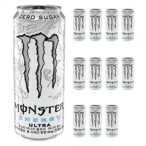 몬스터 에너지 울트라 제로슈거 500ml x 12캔