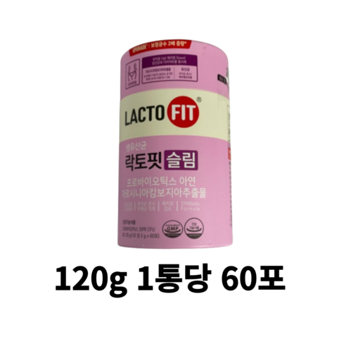 락토핏 슬림 유산균, 120g, 3개