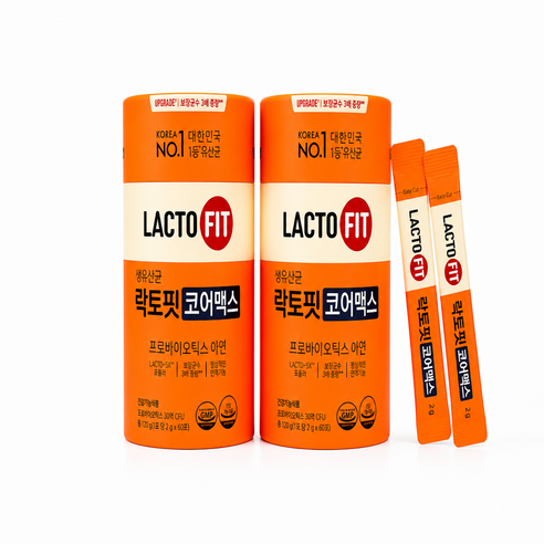 락토핏 생유산균 코어맥스 60p, 120g, 2개
