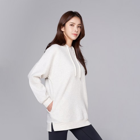 롱 후드티 레깅스 힙커버 오버핏 무지 여자 맨투맨