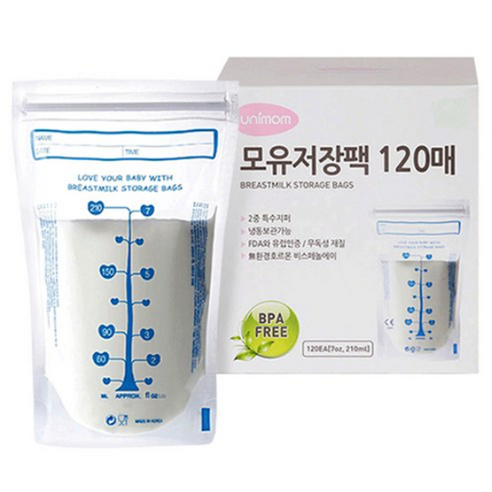 유니맘 모유저장팩 210ml, 120개입, 1개