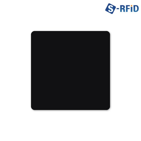 CUID PVC 스티커 태그 MCT RFID 도어락 공동현관 복사 스마트폰 10개 세트, 05. 25X25 사각 PVC 블랙(No.5P)