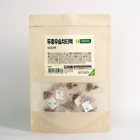 자연지인 국내산 두충우슬차 티백, 50개입, 1g, 50개
