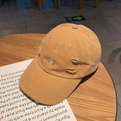 모자 여성 봄과 여름 한국어 스타일 다목적 유행 브랜드 수 놓은 편지 양산 얼굴 보여주는 작은 태양 증거 야구 모자 남자 유행, 생강