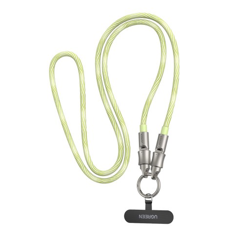 UGREEN 유그린 USB-C to C 60W PD 고속 충전 랜야드 케이블, 1개, 초록색, 1.2m