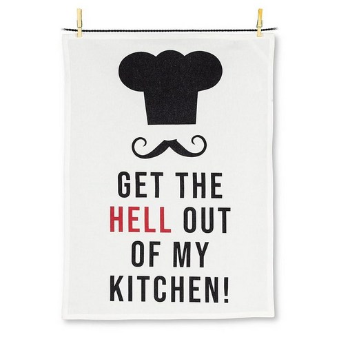 애보트 Abbott Collection Get Out of My Kitchen 티 타월20x28 L, 나가기