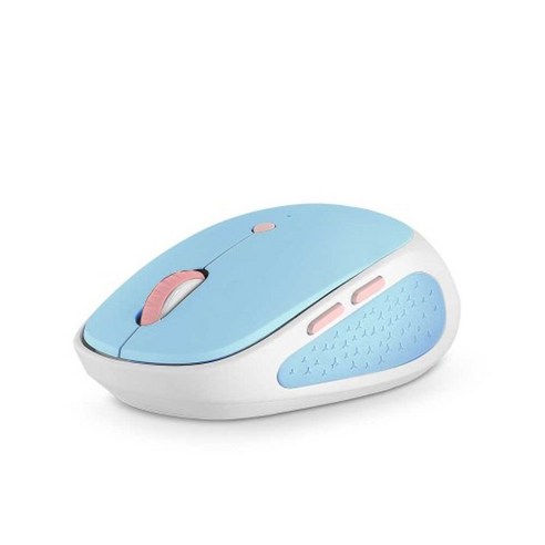아이노트 FS-508RB 무선 블루투스 마우스 멀티페어링 저소음 인체공학 5버튼 BT 5.0 RF 2.4Ghz, 블루