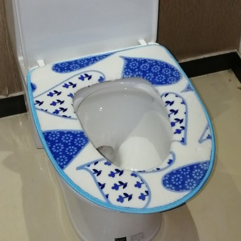 홈 화장실 쿠션 대형 킹 화장실 쿠션 사계절, 큰 복숭아 심장 난초 큰（접는 공제） 가을과 겨울