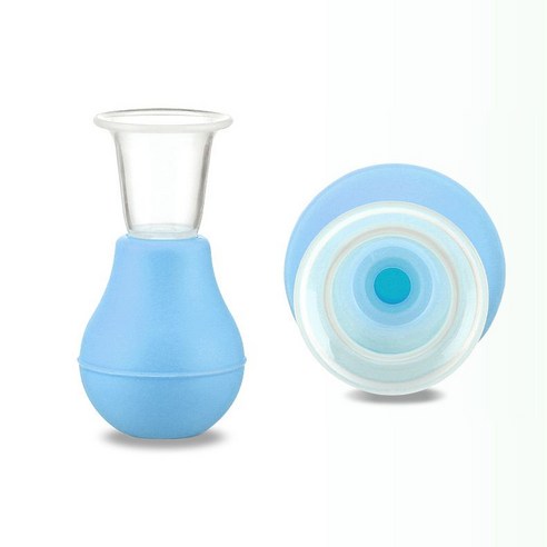 함몰유두 교정기 유두보호기 케어 휴대용, 블루, 1개