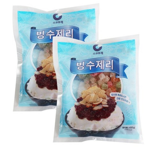 스위트웰 빙수제리 450g 빙수용 옛날빙수 팥빙수, 1개