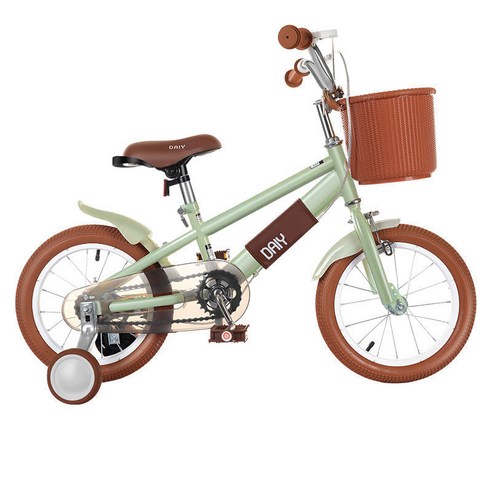 어린이 자전거 3-4-5-6-7-8세 아동용 보조바퀴 자전거, G, 12인치, WHITE