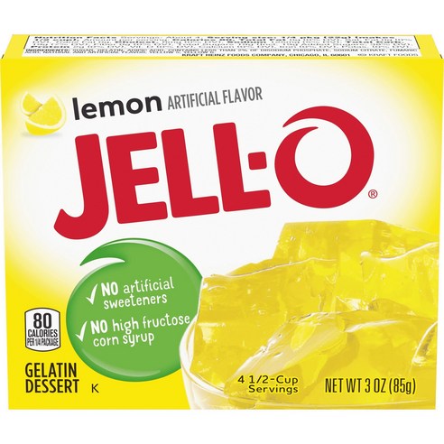 젤오 젤라틴 디저트 젤리 믹스 85g, 레몬(Lemon), 1개