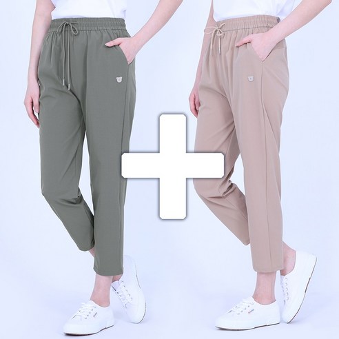 여성 바지 여름 쿨링 편한바지 1+1