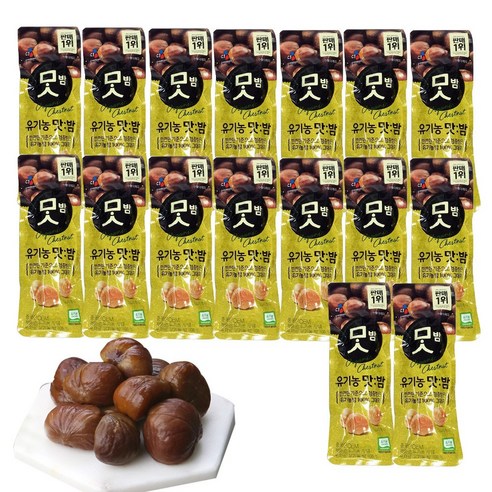 CJ 유기농 맛밤 16개, 42g