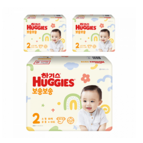 기저귀2단계 하기스 2022 보송보송 기저귀 밴드형 남여공용, 2단계, 1개 Best Top5