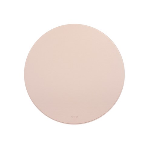 FENICE 조약돌 가죽 마우스 패드, ROUND INDIE PINK, 1개