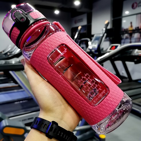 MEIISEO대용량 스포츠 물통 다기능 물병 휴대용 스포츠 물통 대용량 보온병, 700ml Pink