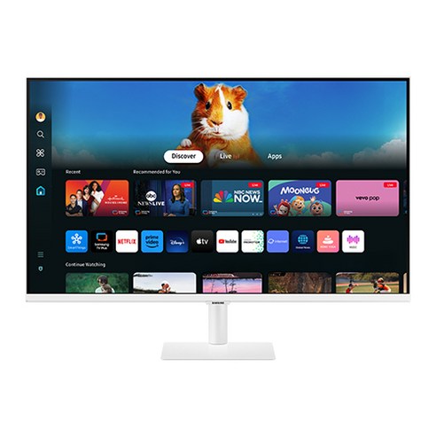 내 방을 영화관으로! 삼성 스마트 모니터 M5 27인치로 스마트한 TV 생활을 즐기세요!