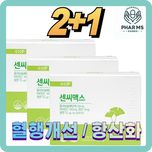 [팜스핸드]플라보놀배당체 징코성분 혈행개선 혈액순환 항산화 깜빡거리는분, 1개, 180정