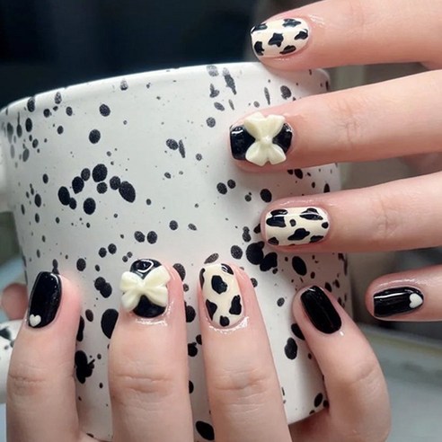 떨샵 인싸 키치 크리스탈 네일팁 인조네일 간편네일팁, 2개, NAIL-N402