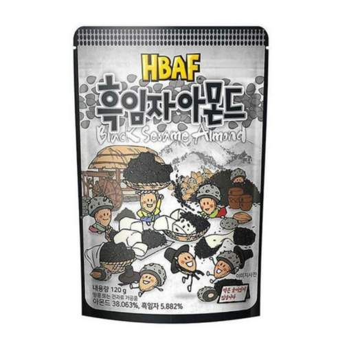 바프 흑임자 아몬드 120G, 10개