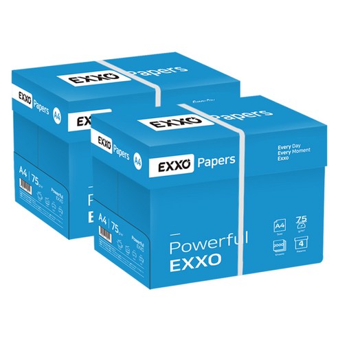 [엑소] (EXXO) A4 복사용지(A4용지) 75g 2BOX(4000매)