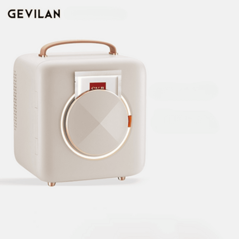 GEVILAN 화장품 냉장고 미니화장품 냉장고 뷰티 전용 화장품냉온고, 화이트 피치 [플래그십 정품]