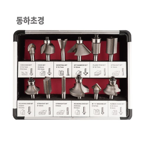 동하초경 트리머 비트세트 12PCS 트리머날 세트 고급형, 1세트, 본품(배터리없음)