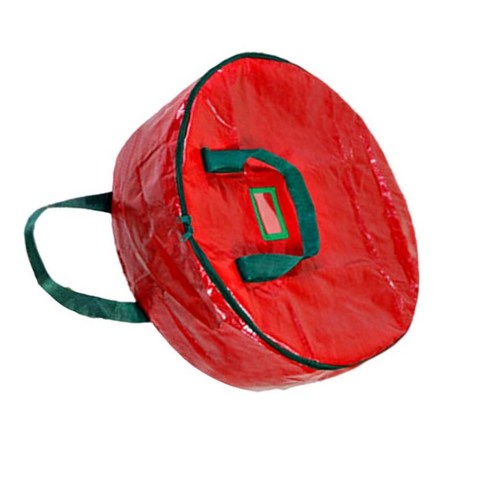 부활절을위한 지퍼와 핸들이있는 스토리지 컨테이너 가방 크리스마스, 정기적 인, pp., 빨간색 75x20cm.