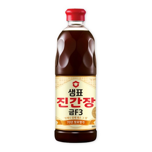 샘표 진간장 금 F3, 1.7L, 2개