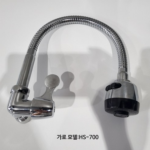 대정워터스 주방용 가로단수 자바라 수전, 1개