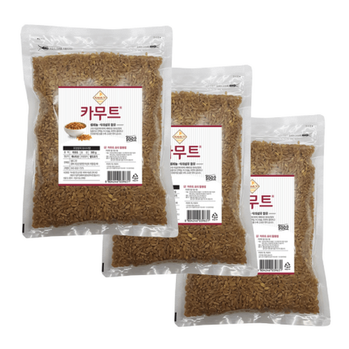 한드레 카무트 호라산밀, 500g, 3개