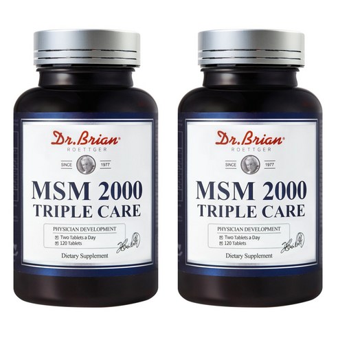 MSM 2000mg 식이유황 상어연골 콘드로이친 글루코사민 보스웰리아 초록잎홍합 함유 알약케이스, 2개, MSM 4개월