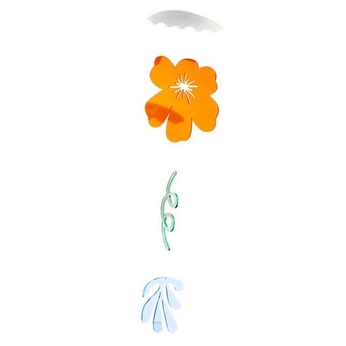 아크릴 패턴 바람 차임 북유럽 기하학적 안뜰 정원 장식 펜던트 창조적 인 간단한 가정 가구 축제 크리스마스, 스타일 5., {"수건소재":"아크릴"}