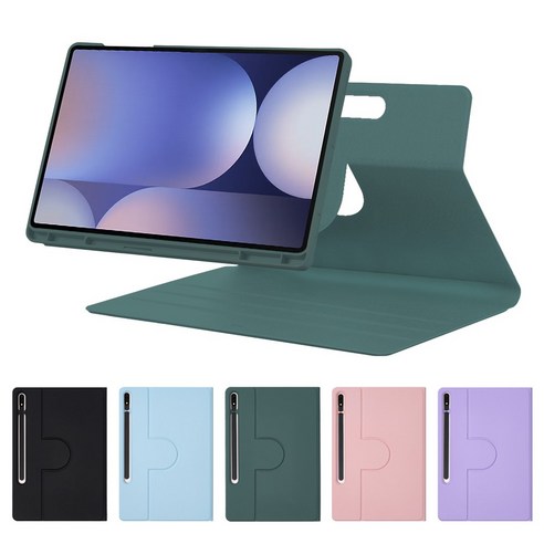 갤럭시탭 S9 FE 플러스 12.4인치 룬드 마그네틱 분리형 S펜수납 스마트 북커버 케이스 S9+ S8+ S7+ S7FE 공용, 아보카도, 1개