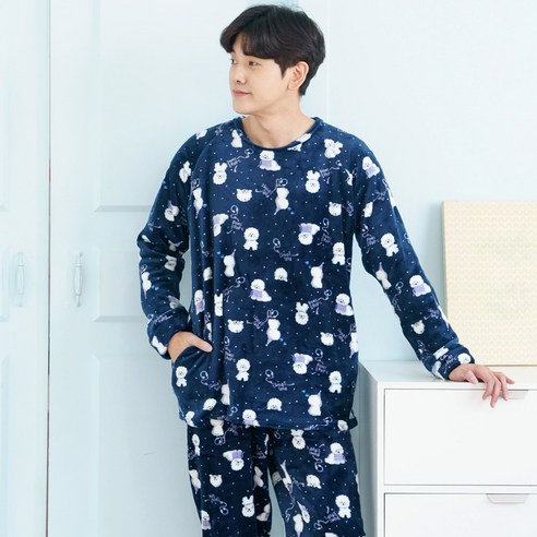 구름비숑 밍크 수면잠옷 상하세트